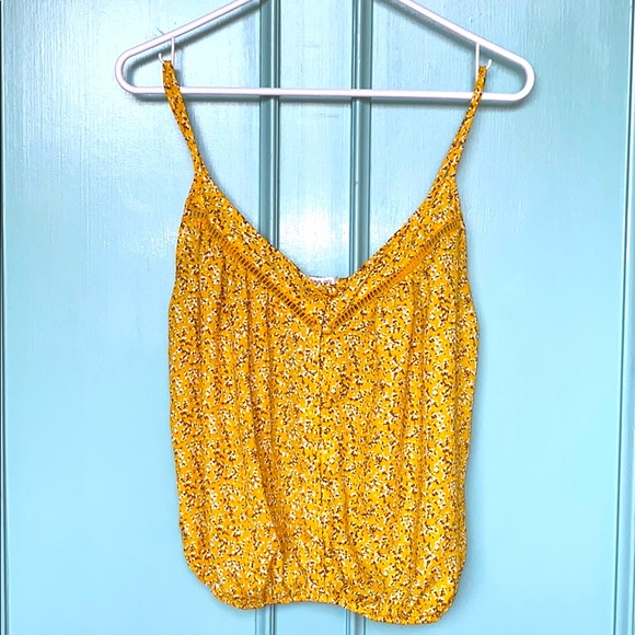 Sienna Sky Tops - Yellow button up tank blouse